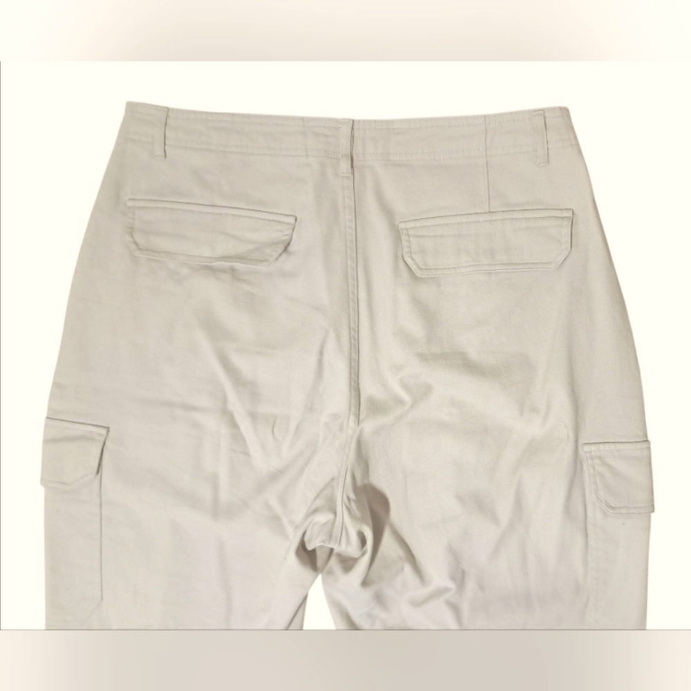 American Tall Cargo Chino Pants | 12 Tall | Soft Beige | Utility Style - Picture 12 of 16